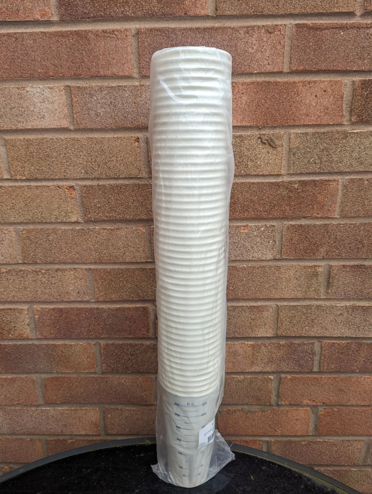 Calibrated Plastic Paint Mixing Cups 600ML Sleeve of 50 Clear Solvent / Wate