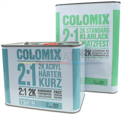 2K COLOMIX CLEAR ANTI SCRATCH CLEARCOAT 7.5LTR LACQUER / ACTIVATOR KIT
