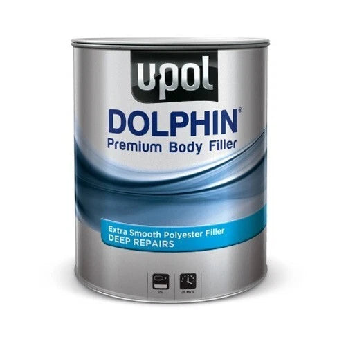 U-POL DOLPHIN PREMIUM DEEP BODY FILLER 3LTR FOR DEEP REPAIRS ULTRA FINE