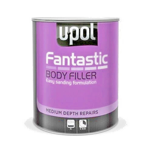8 X U-POL FANTASTIC POLYESTER CAR BODY FILLER 3LTR UPOL FANT/WITH BPO HARDENER