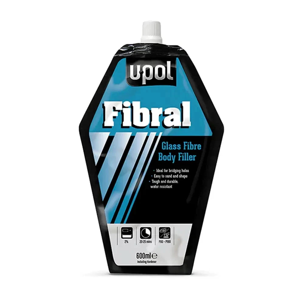 UPOL Fibral Glass Fibre Repair Filler Paste 880ml Bag Yellow - U-POL FIB/BL
