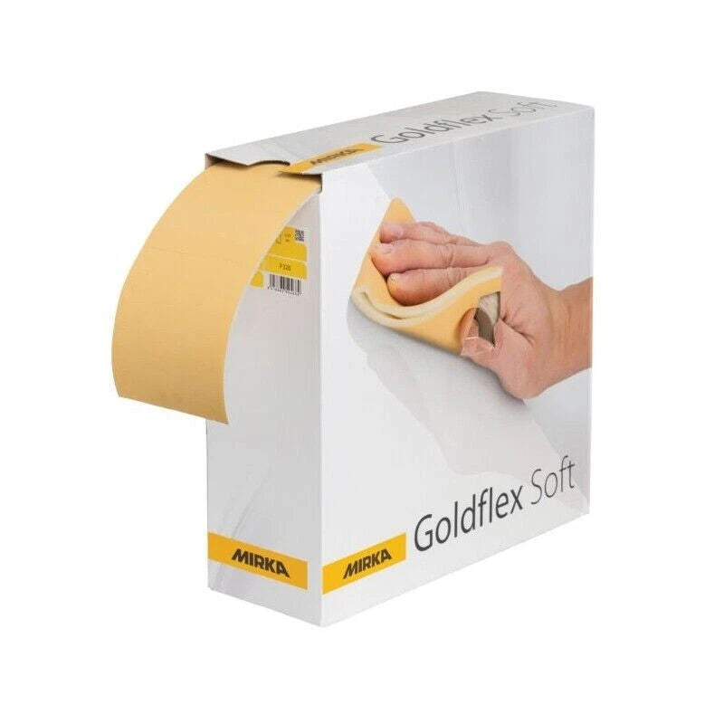 1x Mirka GoldFlex-Soft Perforated Roll 115x125mm 200 Sheets/Box P800, 25m roll