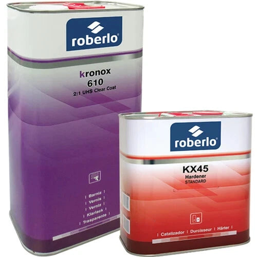 Roberlo 620 Kronox Uhs Fast Dry Clearcoat Lacquer + KX45 Standard Hardener 7.5L