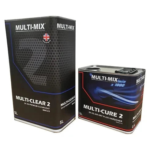 MULTIMIX MULTI CLEAR 2 HS 2K CLEARCOAT KIT 7.5LTR - WITH FAST HARDENER