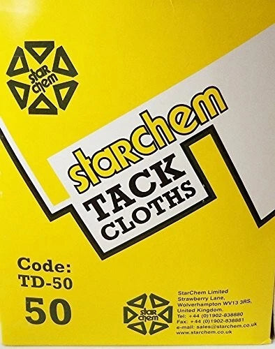 Starchem Cotton Tack Cloths 45 x 45cm Tack Cloth (Dispenser of 50)
