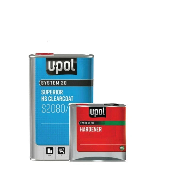 U-POL 7.5L Clear Coat Lacquer 2080 and Fast Hardener Kit